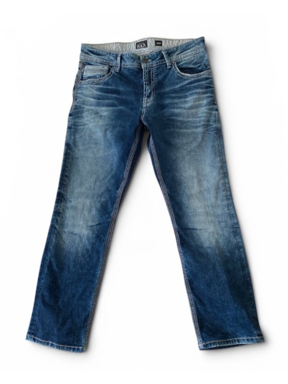 Buckle Black Men’s Jeans Fit No9 Straight Leg 36 x 32 Med Wash Stretch